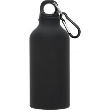 Logotrade Firmengeschenke das Foto: Oregon matte 400 ml Trinkflasche mit Karabiner