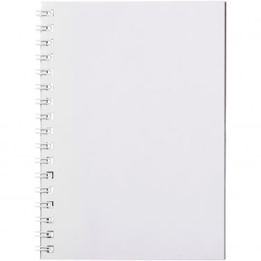 Logotrade Geschäftsgeschenke das Foto: Desk-Mate® A6 Notizbuch mit Kunststoff Cover und Spiralbindung