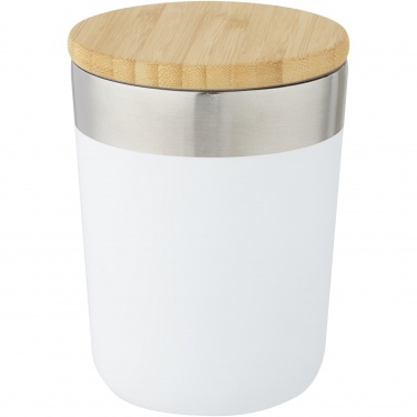 Logotrade Geschäftsgeschenke das Foto: Lagan 300 ml Kupfer-Vakuum Isolierbecher mit Bambusdeckel