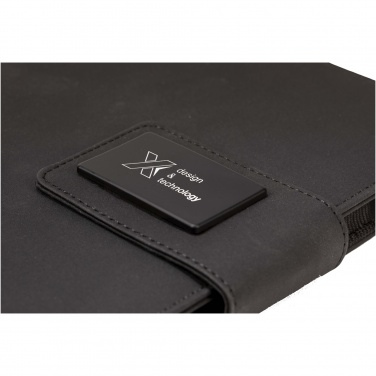 Logotrade Werbegeschenke das Foto: SCX.design O16 A5 Notizbuch mit Powerbank und Leuchtlogo