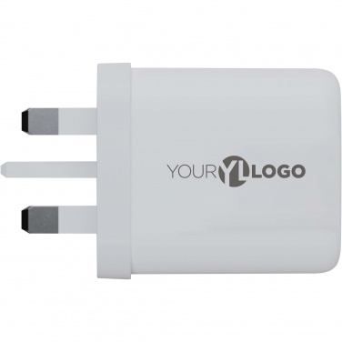 Logotrade Werbegeschenke das Foto: Xtorm XEC067G GaN² Ultra 67 W Wandladegerät mit UK-Stecker