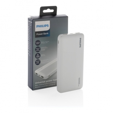 Logotrade Logogeschenke das Foto: Philips 10.000 mAh Slim Powerbank