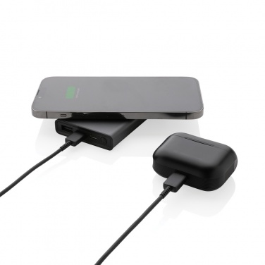 Logotrade Geschäftsgeschenke das Foto: Terra 5000mAh Powerbank  aus RCS Aluminium, 5W Wireless