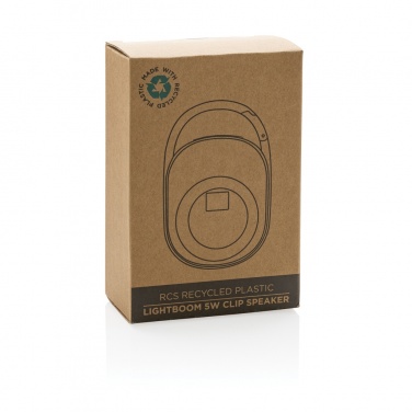Logotrade werbemittel das Foto: Lightboom 5W Clip-Lautsprecher aus RCS recyceltem Kunststoff