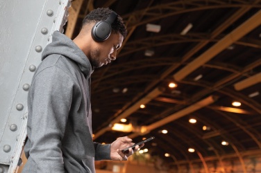 Logotrade Werbeartikel das Foto: Urban Vitamin Palo Alto Kopfhörer aus RCS Kunststoff