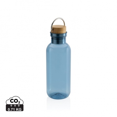 Logotrade Werbegeschenke das Foto: RCS rPET Flasche with Bambusdeckel und Griff