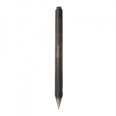 Logotrade Logogeschenke das Foto: X9 Stift gefrostet mit Silikongriff