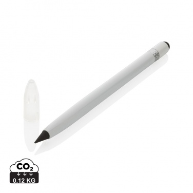 Logotrade Logogeschenke das Foto: Tintenloser Stift aus Aluminium mit Radiergummi