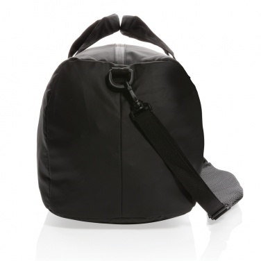 Logotrade Geschäftsgeschenke das Foto: Fashion schwarze Wochenendtasche, PVC-frei
