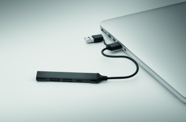 Logotrade Geschäftsgeschenke das Foto: 4 Port USB Hub