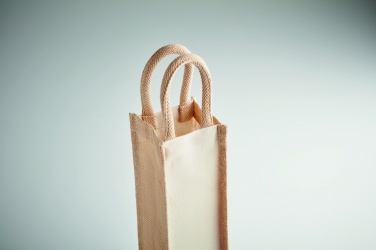 Logotrade Geschäftsgeschenke das Foto: Flaschen-Geschenktasche Jute