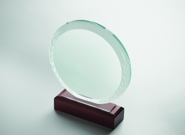 Logotrade Werbegeschenke das Foto: Runder Pokal Kristallglas