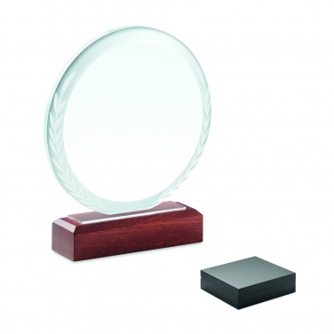 Logotrade Logogeschenke das Foto: Runder Pokal Kristallglas