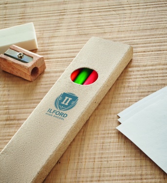 Logotrade Werbegeschenke das Foto: 4 Textmarker-Buntstifte