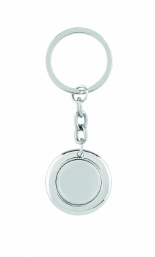 Logotrade Werbegeschenke das Foto: Schlüsselring mit Münzhalter Cēsis