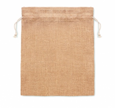 Logotrade Werbegeschenke das Foto: Kleine Jute Tasche 14x22 cm