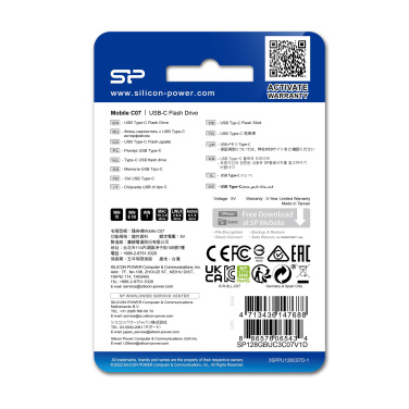 Logotrade Werbeartikel das Foto: USB-STICK SILICON POWER MOBILE - C07 3.2 32GB