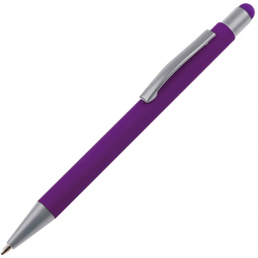 Logotrade Werbeartikel das Foto: Metall Kugelschreiber Touchpen Soft Touch SALT LAKE CITY