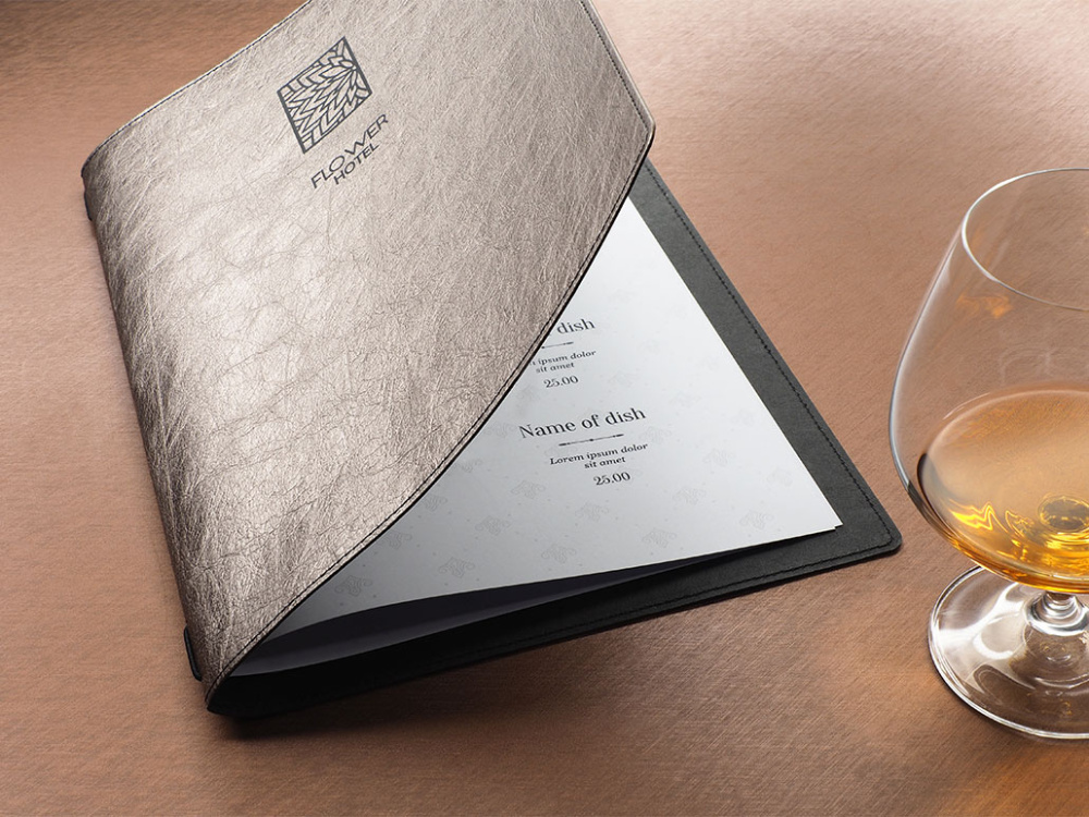 Logotrade Logogeschenke das Foto: Menükarte Ambiente 1181265