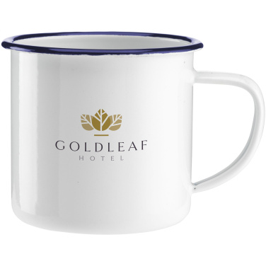 Logotrade Geschäftsgeschenke das Foto: Retro Emaille Tasse 350 ml