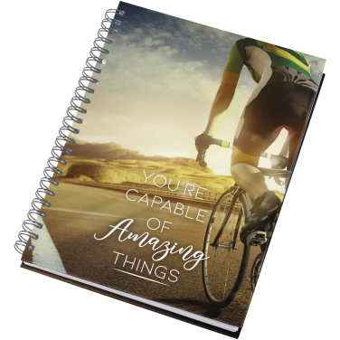 Logotrade Werbeartikel das Foto: Desk-Mate® A5 Hardcover Tagebuch, undatiert