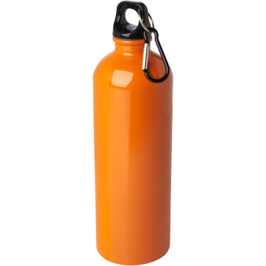 Logotrade Firmengeschenke das Foto: Oregon 750 ml RCS-zertifizierte, einwandige Trinkflasche aus Edelstahl mit Karabinerhaken