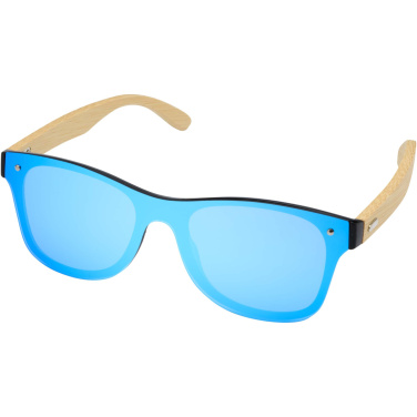 Logotrade Logogeschenke das Foto: Tan Sonnenbrille mit Bambusbügeln