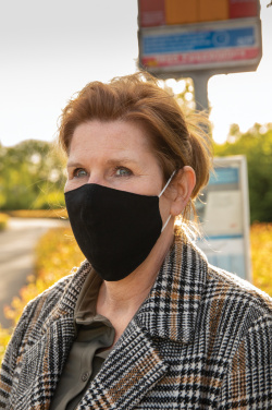 Logotrade Logogeschenke das Foto: Wiederverwendbare 2-lagige Baumwoll-Gesichtsmaske