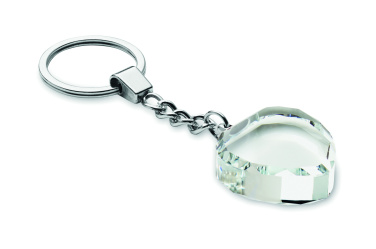 Logotrade werbemittel das Foto: Schlüsselanhänger Glas Herz