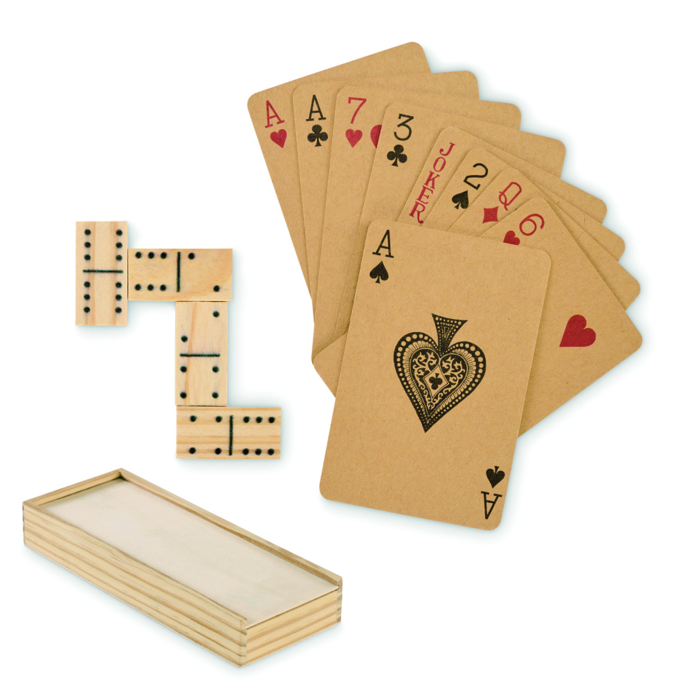 Logotrade Firmengeschenke das Foto: Domino- und Spielkarten-Set
