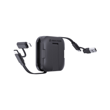 Logotrade Werbegeschenke das Foto: Urban Vitamin San Jose 100W-Halter mit einziehbarem Kabel