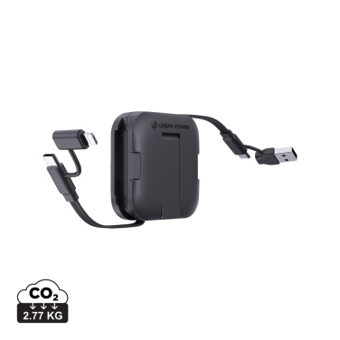 Logotrade Werbeartikel das Foto: Urban Vitamin San Jose 100W-Halter mit einziehbarem Kabel