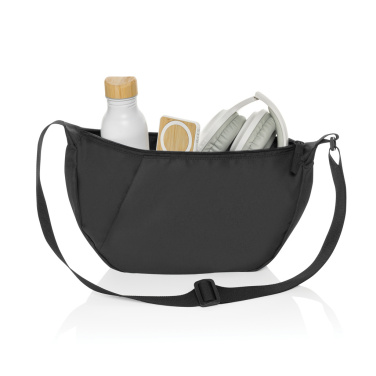 Logotrade Logogeschenke das Foto: Crescent XL AWARE™ RPET Half-Moon Sling Tasche
