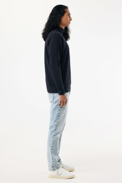 Logotrade Logogeschenke das Foto: IQONIQ Elgon Quarter-Zip-Sweater aus rec. Baumwolle