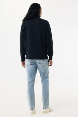 Logotrade Werbeartikel das Foto: IQONIQ Elgon Quarter-Zip-Sweater aus rec. Baumwolle