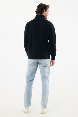 Logotrade werbemittel das Foto: IQONIQ Elgon Quarter-Zip-Sweater aus rec. Baumwolle