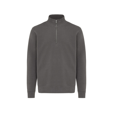 Logotrade Werbeartikel das Foto: IQONIQ Elgon Quarter-Zip-Sweater aus rec. Baumwolle
