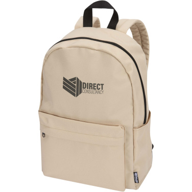Logotrade Werbeartikel das Foto: Byron 14" GRS-recycelter City Laptop Rucksack 14 L