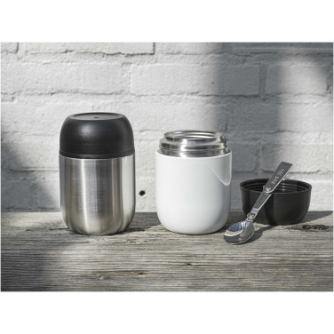 Logotrade Firmengeschenke das Foto: Supo 480 ml doppelwandiger Lunchpot aus recyceltem Edelstahl