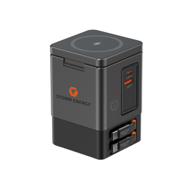 Logotrade Werbeartikel das Foto: Urban Vitamin Sacramento 105W GaN Charger mit einz. Kabeln