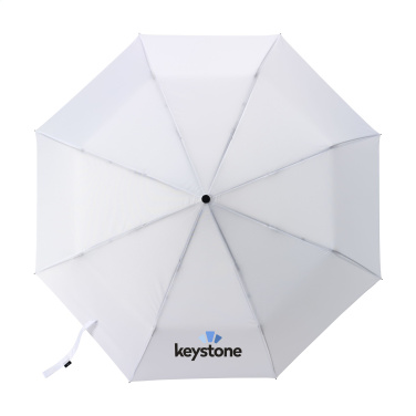 Logotrade werbemittel das Foto: Michigan faltbarer RCS RPET-Regenschirm 21 Zoll