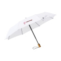 Michigan faltbarer RCS RPET-Regenschirm 21 Zoll, Weiß