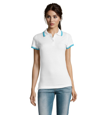 Logotrade Werbeartikel das Foto: PASADENA Damen Polo 200g