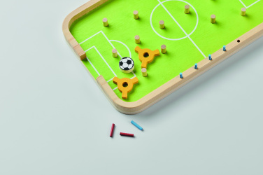 Logotrade Logogeschenke das Foto: Fußballspiel aus Holz