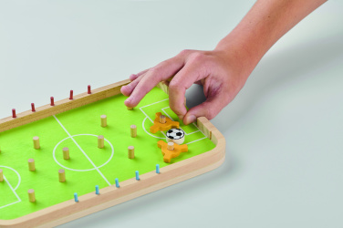 Logotrade Logogeschenke das Foto: Fußballspiel aus Holz
