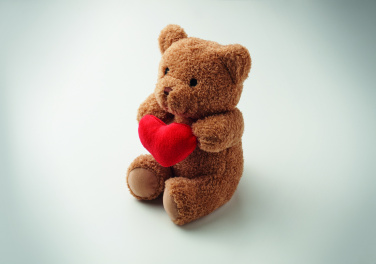 Logotrade Logogeschenke das Foto: Teddybär mit Herz 23cm
