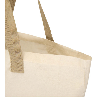 Logotrade Werbegeschenke das Foto: Sierra 140 g/m² Faltbare Tragetasche aus GRS recycelter Baumwolle 7L