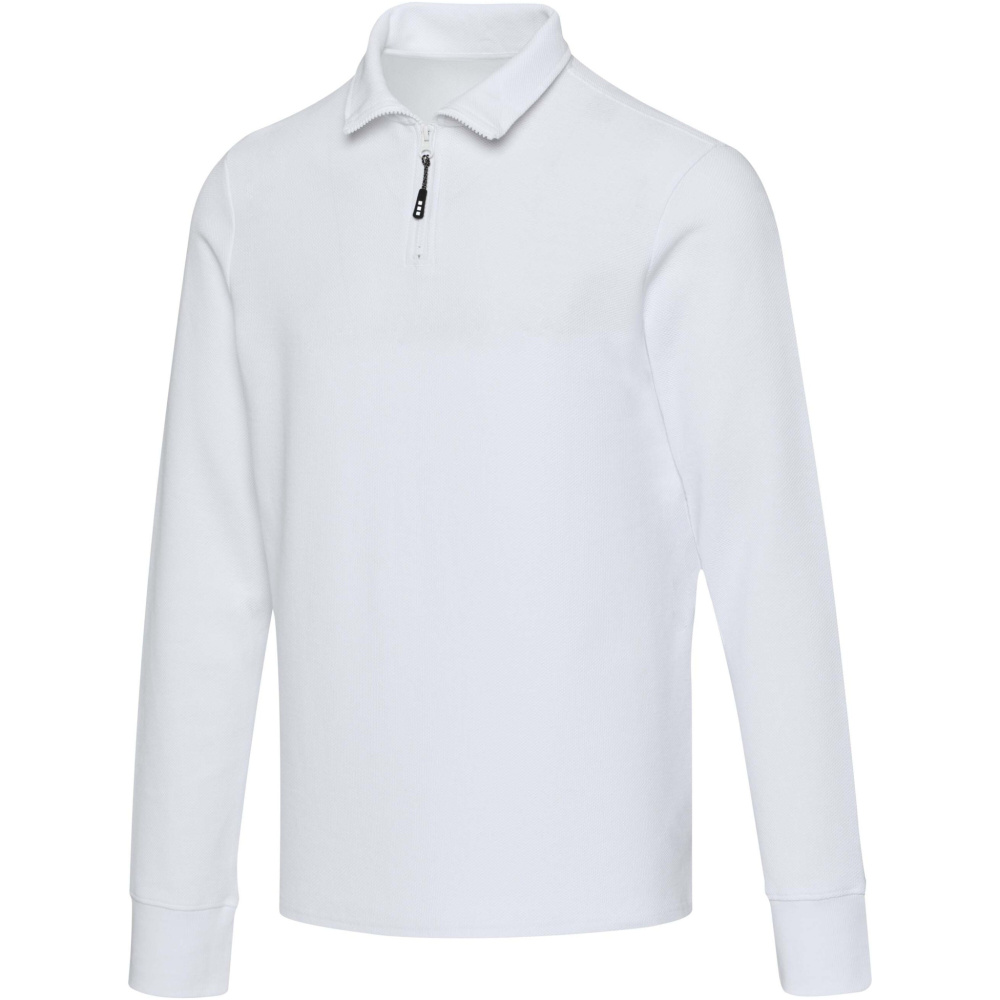 Logotrade Werbegeschenke das Foto: Zeus Langarm Poloshirt Unisex mit Reißverschluss