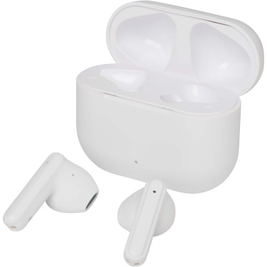 Logotrade Firmengeschenke das Foto: Altais True Wireless Bluetooth® Headset aus recyceltem Kunststoff