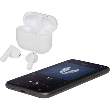 Logotrade Firmengeschenke das Foto: Altais True Wireless Bluetooth® Headset aus recyceltem Kunststoff